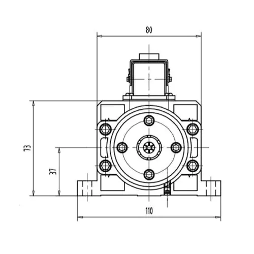 Projeto 2.2kw ER20 GDZ80*73-2.2(com aleta)