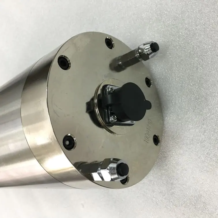 The end of the cnc spindle motor