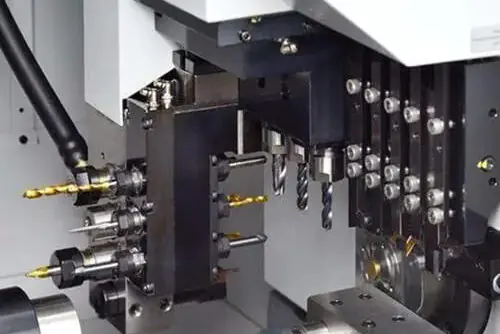 CNC multi spindle machine is prepare to process the metal