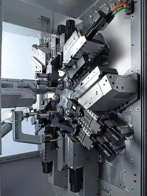 CNC multi spindle machine is prepare to process